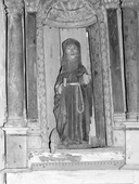 Statue (d'applique, demi-nature) : saint Antoine, chapelle de la Trinité (Cléguérec)
