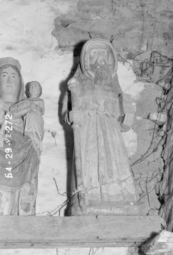 Statue : Saint Herbot, chapelle de la Trinité (Kergloff)