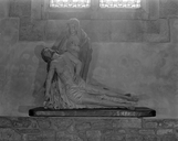 Groupe sculpté : Vierge de Pitié, église paroissiale Saint-Tudec et Sainte-Anne (Landudec)