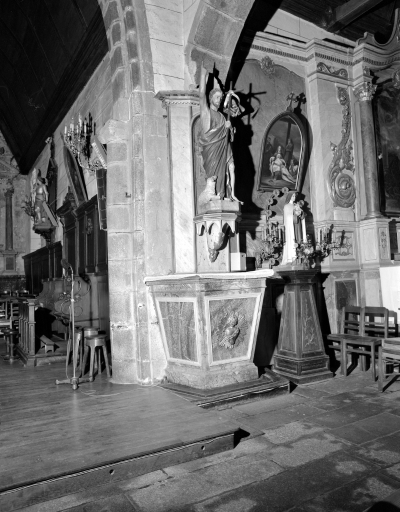 Autel secondaire, église paroissiale Saint-Médard (Billé)
