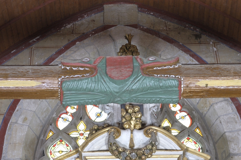 Décor de charpente : 15 entraits, sablières