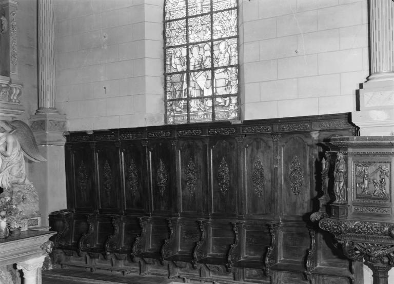 Stalles, chapelle Notre-Dame-la-Blanche (Theix fusionnée en Theix-Noyalo en 2016)