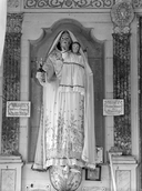 Statue (petite nature) : Vierge à l'Enfant dite Notre-Dame de Traou Meur, chapelle Notre-Dame (Trédarzec)