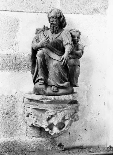 Statues de saint Matthieu et de saint Luc