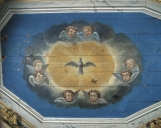 Lambris de couvrement, église paroissiale Saint-Pérec (Lopérec)