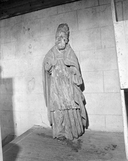 Statue (d'applique, petite nature) : saint Pierre (?), église paroissiale Saint Pierre (Plogastel-Saint-Germain)