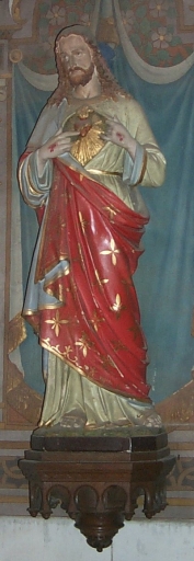 Statue sur culot : Sacré Coeur