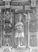 Statue (d'applique, petite nature) : sainte Hélène, chapelle Sainte-Hélène et Sainte-Ursule (Plouray)