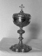 Ciboire, église paroissiale Notre-Dame (La Chapelle-Caro fusionnée en Val d'Oust en 2016)