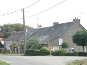 Alignement de maisons, le Gravier (Sainte-Marie)
