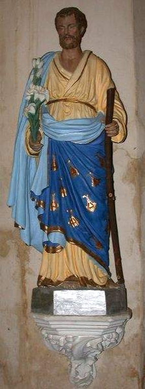 Statue sur culot : Saint Joseph (Saint-Aubin-du-Pavail fusionnée en Châteaugiron en 2017)