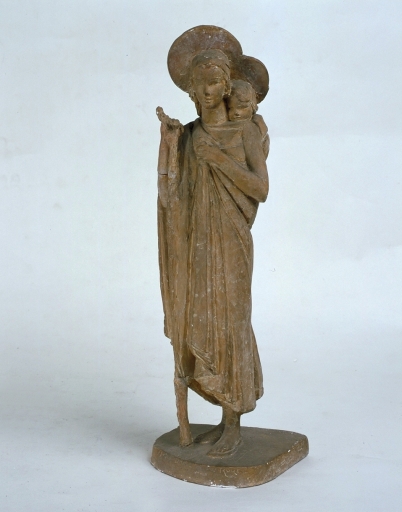 Statue : Vierge à l'Enfant, dite Notre-Dame de la Route