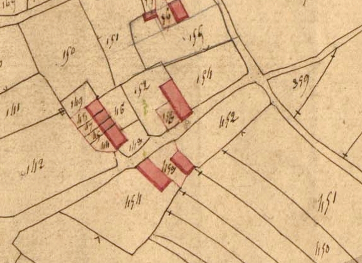 Maisons, alignement de trois logis, 4 rue Louis Juhel (Lancieux)
