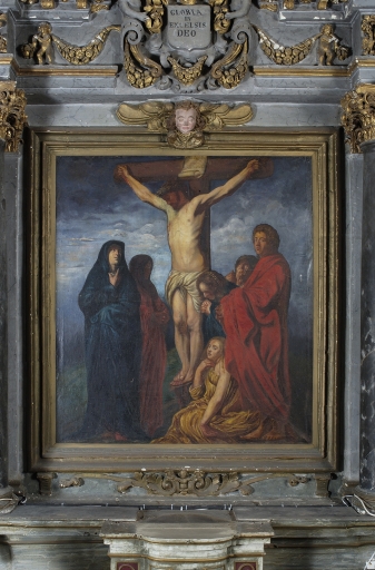Peinture du maître-autel : Crucifixion