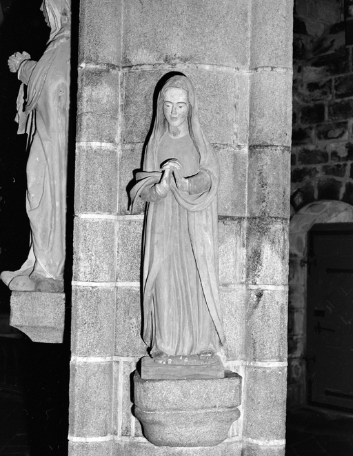 Statue (d'applique, petite nature) : Vierge de douleur, église paroissiale Saint-Ronan (Locronan)