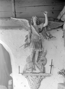 Statue (petite nature) : saint Michel (2), chapelle Sainte-Barbe (Le Faouët)