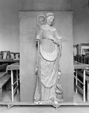 Statue (d'applique, petite nature) : sainte Marguerite, église paroissiale Saint-Faron (Pouldreuzic)