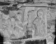 Prédelle : Annonciation, Adoration des Mages (?), chapelle Notre-Dame-du-Loc (Saint-Avé)