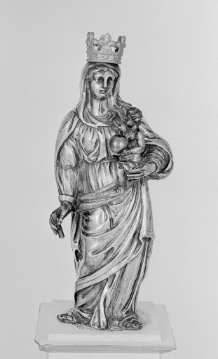 Statue de procession de la Vierge à l'Enfant