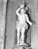 Statue (d'applique, grandeur nature) : saint Sébastien, église paroissiale Saint-Tudec et Sainte-Anne (Landudec)