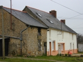 Alignement de maisons, les Hamardières (Liffré)