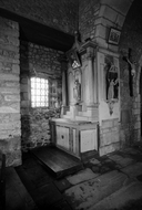 Retable, chapelle latérale nord, église paroissiale Saint-Jean (Saint-Maden)