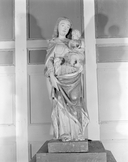 Statue (d'applique, petite nature) : Vierge à l'Enfant (1), église paroissiale Saint-Demet (Plozévet)