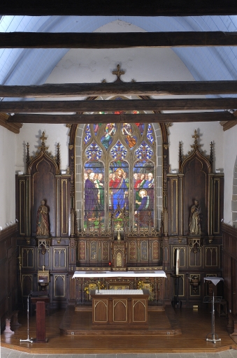 Ensemble du maître-autel : retable, tabernacle et autel