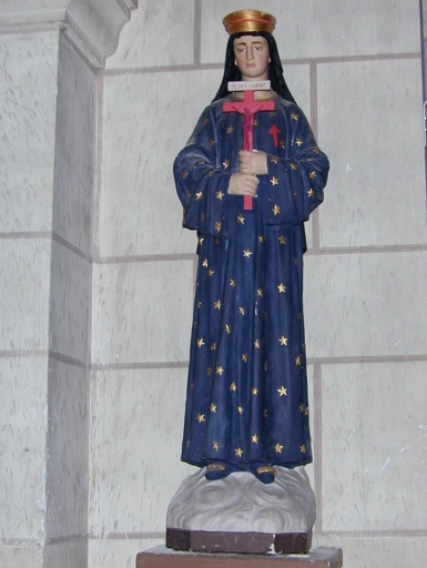 Statue : Notre-Dame de Pontmain ; socle