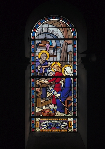 Verrière à personnages de la baie 2 : Sainte Famille