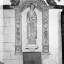 Statue (d'applique, grandeur nature) : saint Laurent, chapelle Notre-Dame-de-Bonne-Nouvelle (Cast)