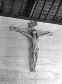 Croix : Christ en croix, chapelle Saint-Abibon (Gourin)