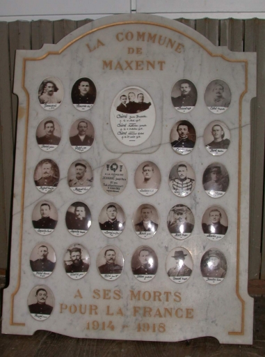 Tableau commémoratif des morts de la guerre 1914-1918