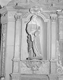Groupe sculpté (petite nature, d'applique) : Education de la Vierge, église paroissiale Saint-Vinoc (Plouhinec-29)