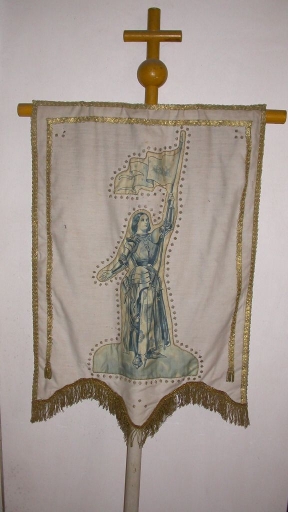 Bannière de procession : Jeanne d'Arc