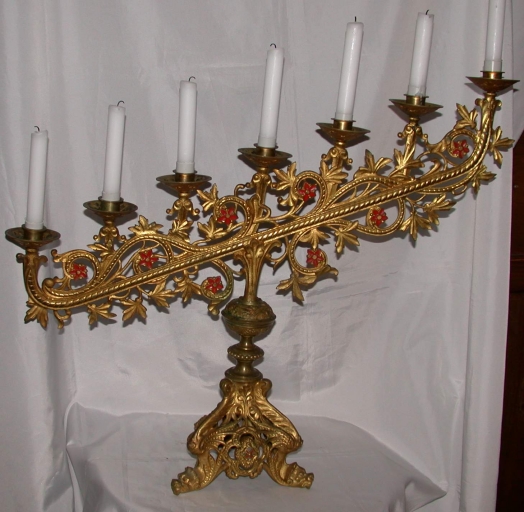 Paire 4 de Chandeliers d'église