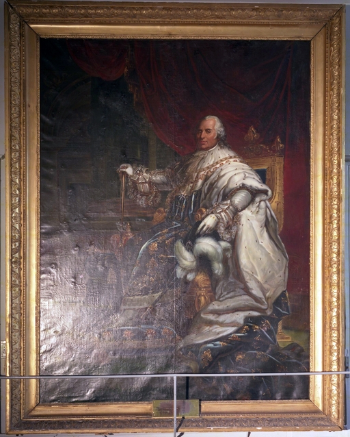 Tableau : portrait de Louis XVIII, hôtel de ville (Auray)