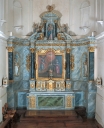 Ensemble du maître-autel : autel, tabernacle, retable, 2 degrés d'autel