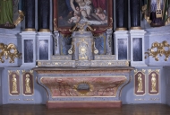 Autel ; tabernacle ; gradins d'autel (2) (maître-autel)