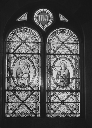Ensemble de deux verrières