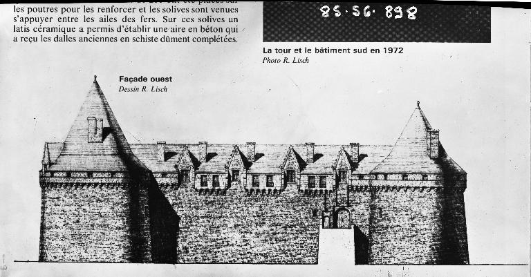 Château fort, dit château de Pontivy, ancien château des Rohan, rue du Général de Gaulle (Pontivy)