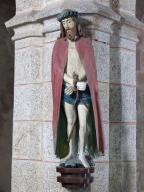 Statue : Ecce homo, église paroissiale Saint-Eloi (Mespaul)