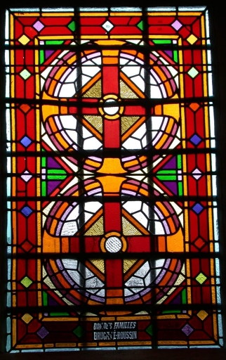 Ensemble des 5 verrières géométriques des baies 1, 2, 4, 6, 8