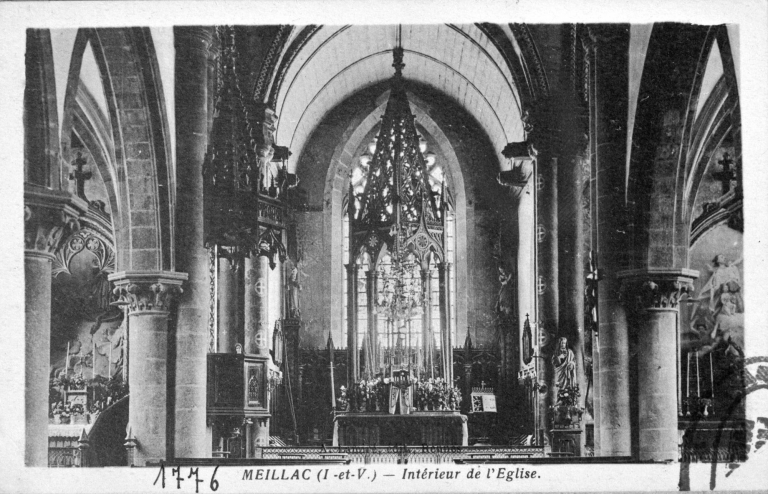 Ensemble du maître-autel : autel, tabernacle, gradin d'autel, baldaquin d'autel