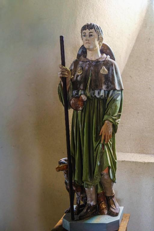 Statue : Saint Roch, chapelle Saint-Roch, la Couardière (Ploërmel)
