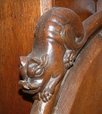 Stalles du choeur, église paroissiale Saint-Aubin (Yffiniac)