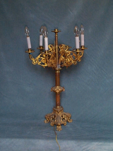 Ensemble 3 de 2 chandeliers d'autel