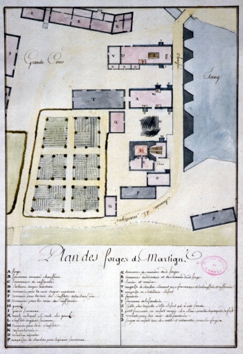 Moulin à blé, puis usine métallurgique dite forges de Martigné, actuellement minoterie dite les Grands Moulins, la Forge (Martigné-Ferchaud)