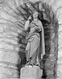 Statue (petite nature) : sainte Eugénie, église paroissiale Sainte-Agnès (Tréfumel)