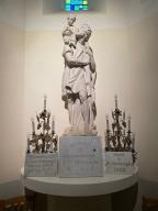 Statue de saint Christophe, église Saint-Christophe (Saint-Christophe-des-Bois)